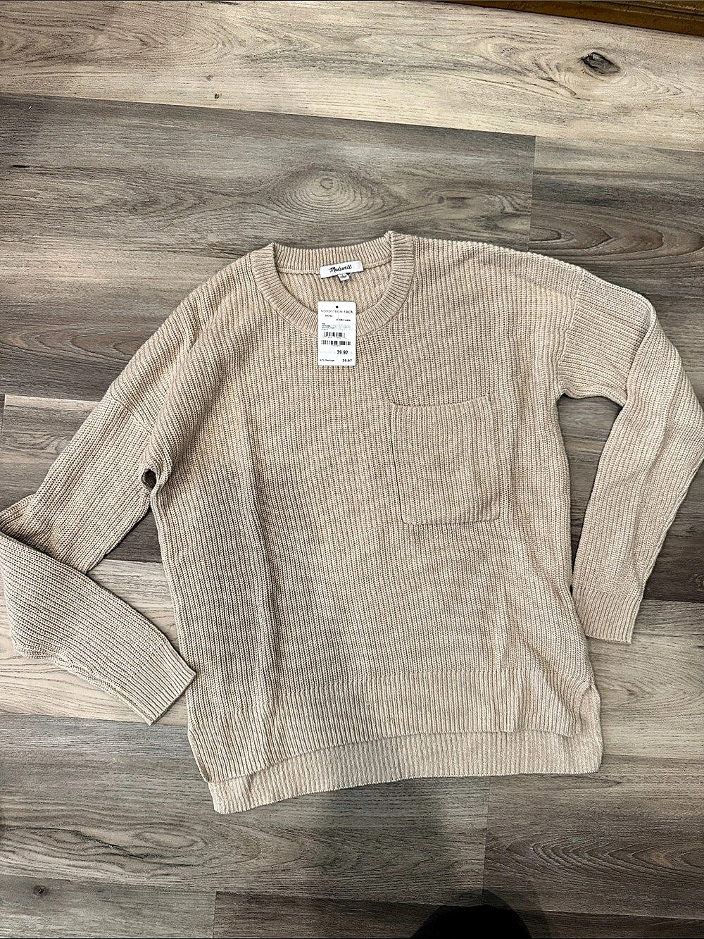 Ribbed Crewneck Sweater Size Small NWT
